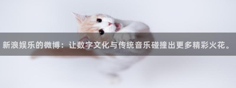 彩客网环保：新浪娱乐的微博：让数字文化与传统音乐碰撞出更多精彩火花。
